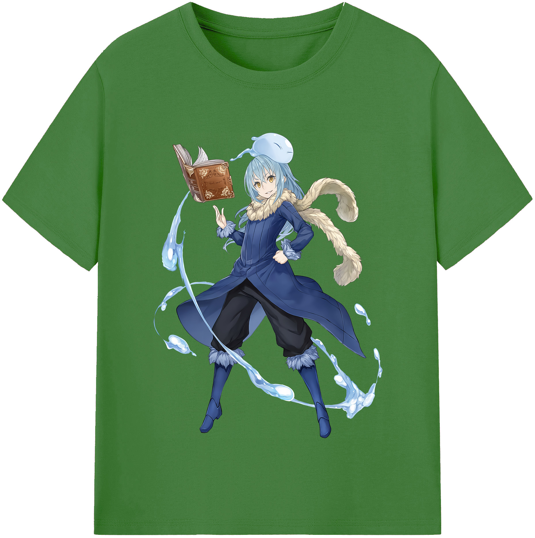 （画像用） 転スラ Regarding Reincarnated to Slime レディースカジュアルプリントTシャツ（綿100％）